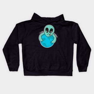 alien love human Kids Hoodie